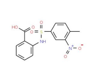 2-(4-Methyl-3-nitro-benzenesulfonylamino)-benzoic acid - chemical structure image
