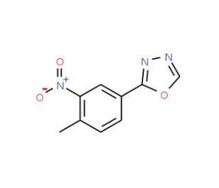 2-(4-methyl-3-nitrophenyl)-1,3,4-oxadiazole - chemical structure image