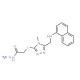 2-({4-Methyl-5-[(1-naphthylamino)methyl]-4H-1,2,4-triazol-3-yl}thio)acetohydrazide - chemical structure image