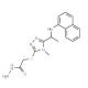 2-({4-Methyl-5-[1-(1-naphthylamino)ethyl]-4H-1,2,4-triazol-3-yl}thio)acetohydrazide - chemical structure image