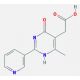 2-[4-methyl-6-oxo-2-(pyridin-3-yl)-1,6-dihydropyrimidin-5-yl]acetic acid - chemical structure image