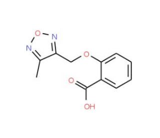 2-(4-Methyl-furazan-3-ylmethoxy)-benzoic acid - chemical structure image