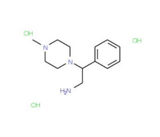 2-(4-Methyl-piperazin-1-yl)-2-phenyl-ethylaminetrihydrochloride - chemical structure image