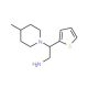 2-(4-Methyl-piperidin-1-yl)-2-thiophen-2-yl-ethylamine - chemical structure image