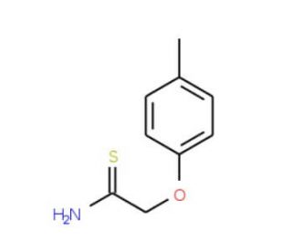 2-(4-methylphenoxy)ethanethioamide - chemical structure image