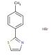 2-(4-methylphenyl)-1,3-thiazole hydrobromide - chemical structure image