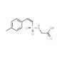 ({[2-(4-methylphenyl)vinyl]sulfonyl}amino)acetic acid - chemical structure image