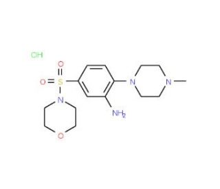 2-(4-methylpiperazin-1-yl)-5-(morpholin-4-ylsulfonyl)aniline hydrochloride - chemical structure image