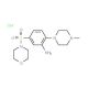 2-(4-methylpiperazin-1-yl)-5-(morpholin-4-ylsulfonyl)aniline hydrochloride - chemical structure image