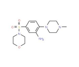 2-(4-methylpiperazin-1-yl)-5-(morpholin-4-ylsulfonyl)aniline - chemical structure image