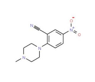 2-(4-Methylpiperazin-1-yl)-5-nitrobenzonitrile - chemical structure image