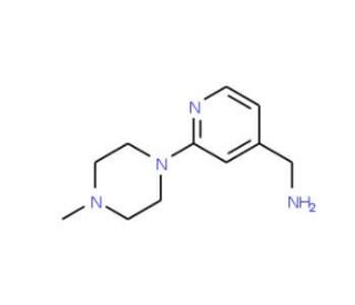 [2-(4-methylpiperazin-1-yl)pyridin-4-yl]methanamine - chemical structure image