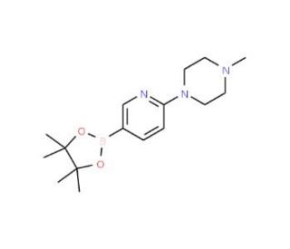 2-(4-Methylpiperazin-1-yl)pyridine-5-boronic acid pinacol ester (CAS 832114-09-7) - chemical structure image