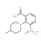 2-(4-Methylpiperidin-1-yl)-3-nitrobenzoic acid - chemical structure image