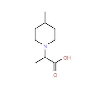 2-(4-Methylpiperidin-1-yl)propanoic acid (CAS 915920-16-0) - chemical structure image