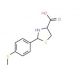 2-[4-(Methylsulfanyl)phenyl]-1,3-thiazolidine-4-carboxylic acid - chemical structure image