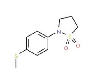 2-[4-(Methylsulfanyl)phenyl]tetrahydro-1H-1lambda~6~-isothiazole-1,1-dione - chemical structure image