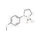 2-[4-(Methylsulfanyl)phenyl]tetrahydro-1H-1lambda~6~-isothiazole-1,1-dione - chemical structure image