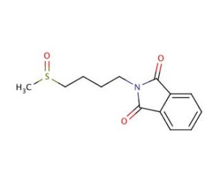 (&plusmn;)-2-[4-(Methylsulfinyl)butyl]-1H-Isoindole1,3-(2H)-dione (CAS 163956-72-7) - chemical structure image