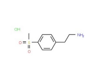 2-(4-Methylsulfonyl-phenyl)-ethylaminehydrochloride (CAS 849020-96-8) - chemical structure image