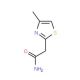 2-(4-Methylthiazol-2-yl)acetamide (CAS 173739-73-6) - chemical structure image