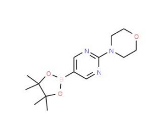 2-(4-Morpholino)pyrimidine-5-boronic acid pinacol ester (CAS 957198-30-0) - chemical structure image