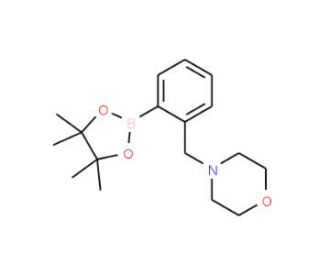2-(4-Morpholinomethyl)phenylboronic acid pinacol ester (CAS 876316-33-5) - chemical structure image