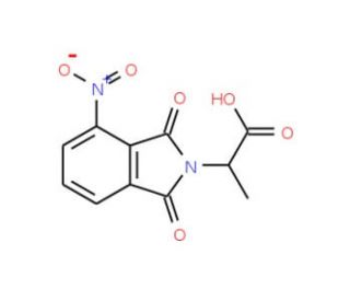 2-(4-Nitro-1,3-dioxo-1,3-dihydro-isoindol-2-yl)-propionic acid - chemical structure image