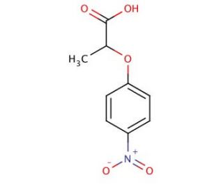2-(4-nitrophenoxy)propanoic acid (CAS 13794-10-0) - chemical structure image
