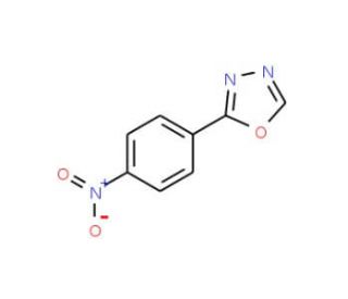 2-(4-nitrophenyl)-1,3,4-oxadiazole (CAS 4291-13-8) - chemical structure image
