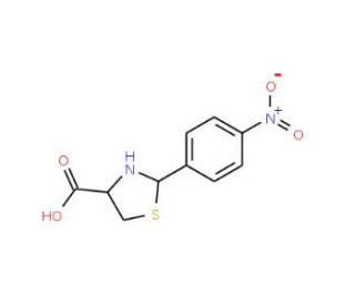 2-(4-nitrophenyl)-1,3-thiazolidine-4-carboxylic acid - chemical structure image