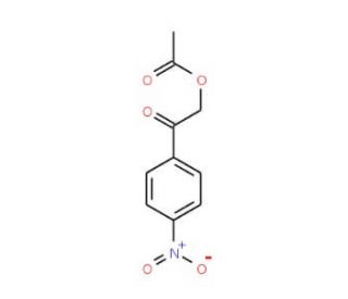 2-(4-Nitrophenyl)-2-oxoethyl acetate (CAS 65921-30-4) - chemical structure image