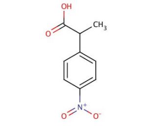 2-(4-Nitrophenyl)propionic acid (CAS 19910-33-9) - chemical structure image