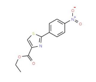 2-(4-Nitrophenyl)thiazole-4-carboxylic acid ethyl ester (CAS 78979-64-3) - chemical structure image