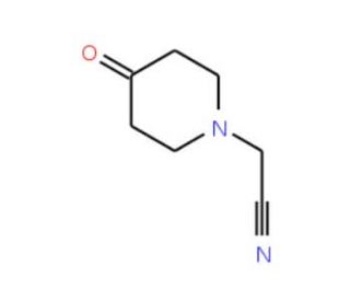 2-(4-oxopiperidin-1-yl)acetonitrile (CAS 259180-65-9) - chemical structure image