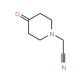 2-(4-oxopiperidin-1-yl)acetonitrile (CAS 259180-65-9) - chemical structure image