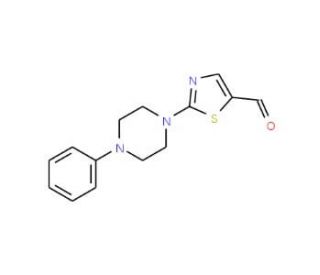 2-(4-Phenylpiperazino)-1,3-thiazole-5-carbaldehyde - chemical structure image
