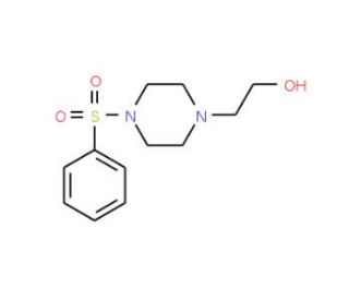 2-[4-(Phenylsulfonyl)piperazino]-1-ethanol (CAS 16017-63-3) - chemical structure image