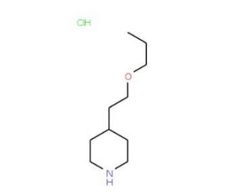 2-(4-Piperidinyl)ethyl propyl ether hydrochloride - chemical structure image