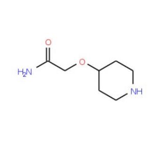 2-(4-Piperidinyloxy)acetamide (CAS 912761-65-0) - chemical structure image