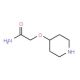 2-(4-Piperidinyloxy)acetamide (CAS 912761-65-0) - chemical structure image