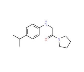 2-{[4-(propan-2-yl)phenyl]amino}-1-(pyrrolidin-1-yl)ethan-1-one - chemical structure image