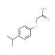2-{[4-(propan-2-yl)phenyl]sulfanyl}acetic acid (CAS 938287-63-9) - chemical structure image