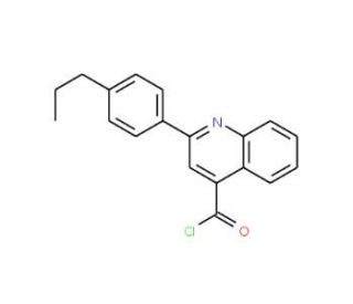 2-(4-propylphenyl)quinoline-4-carbonyl chloride - chemical structure image