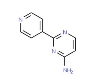 2-(4-Pyridinyl)-4-pyrimidinamine (CAS 61310-29-0) - chemical structure image