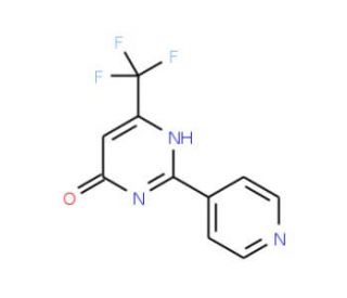2-(4-Pyridinyl)-6-(trifluoromethyl)-4-pyrimidinol - chemical structure image