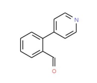 2-(4-Pyridinyl)benzaldehyde (CAS 176526-00-4) - chemical structure image