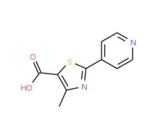 2-(4-Pyridyl)-4-methylthiazole-5-carboxylic acid (CAS 144060-98-0) - chemical structure image