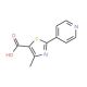 2-(4-Pyridyl)-4-methylthiazole-5-carboxylic acid (CAS 144060-98-0) - chemical structure image