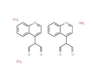 2-(4-Quinolyl)malondialdehyde sesquihydrate (CAS 40070-86-8) - chemical structure image